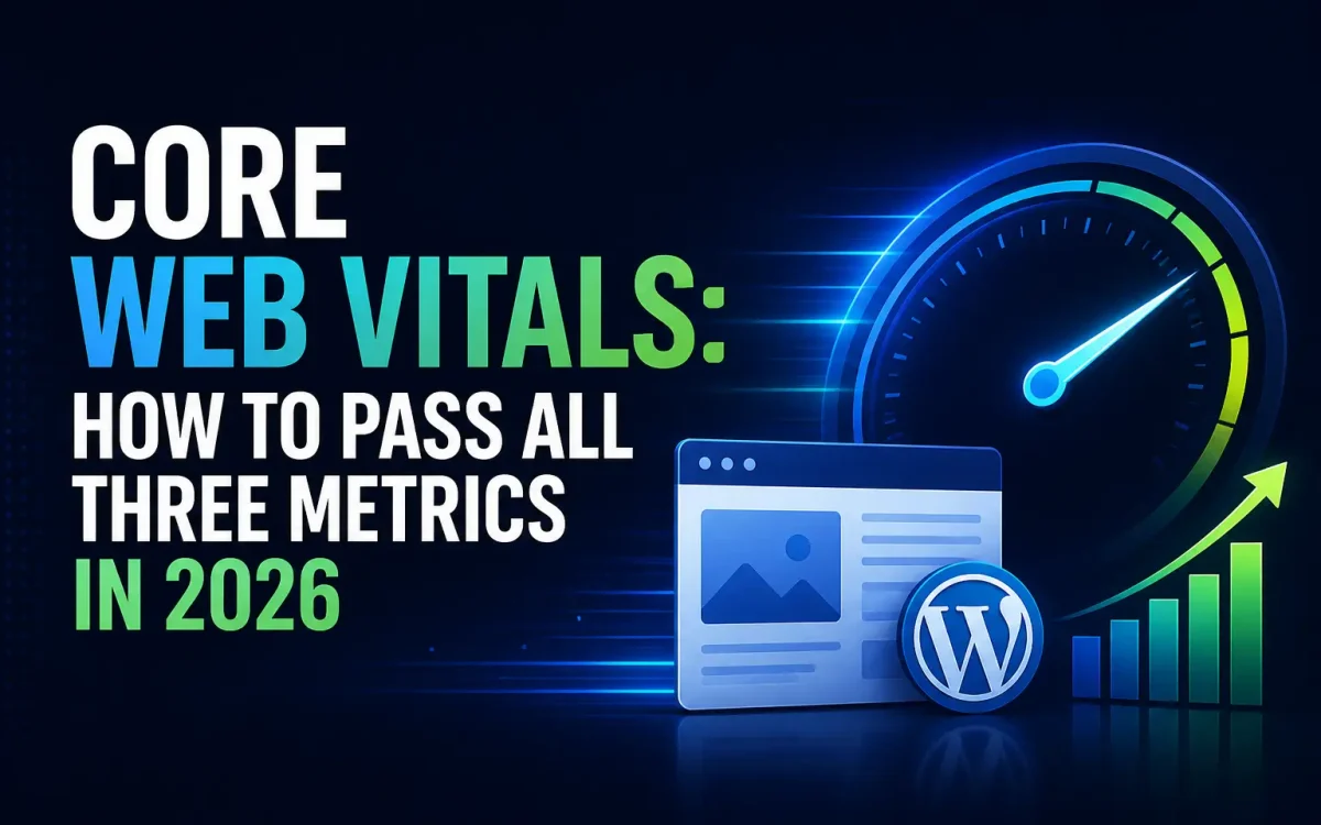 Core Web Vitals: How to Pass All Three Metrics in 2026