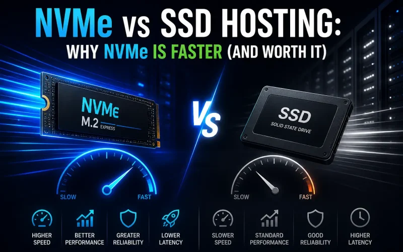 NVMe vs SSD Hosting: Why NVMe Is Faster (and Worth It)