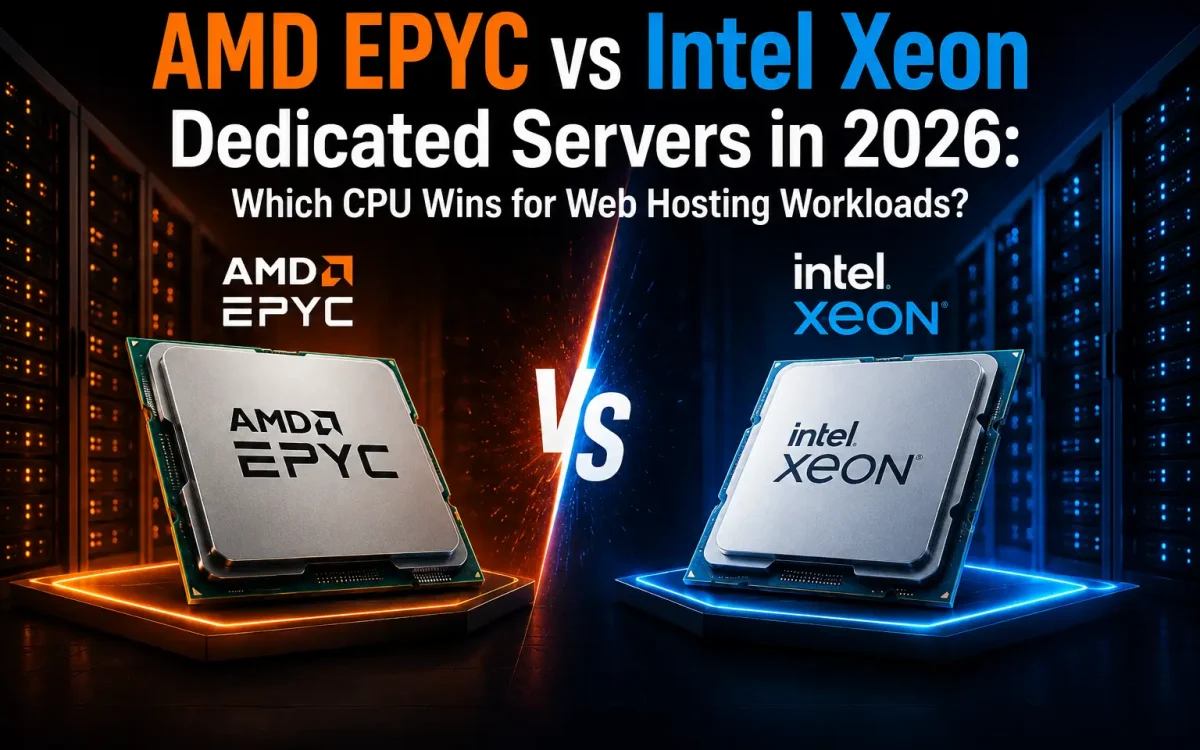 AMD EPYC vs Intel Xeon Dedicated Servers in 2026: Which CPU Wins for Web Hosting Workloads?