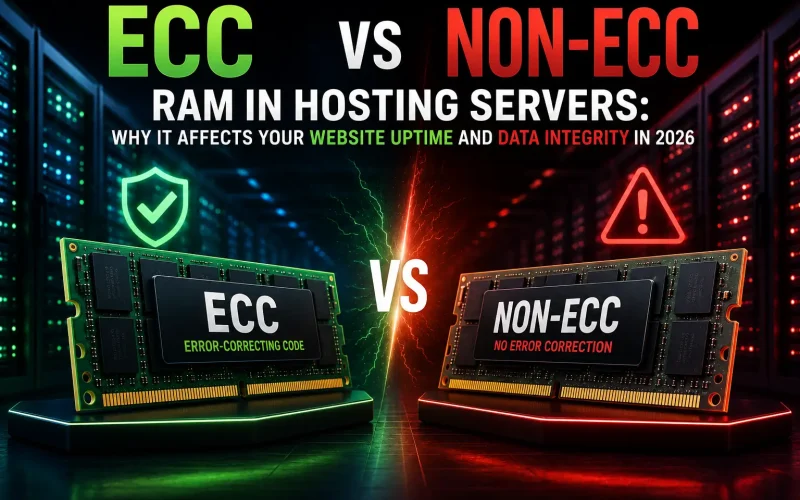ECC vs Non-ECC RAM in Hosting Servers: Why It Affects Your Website Uptime and Data Integrity in 2026