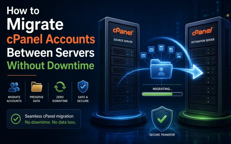 How to Migrate cPanel Accounts Between Servers Without Downtime: Complete 2026 Guide