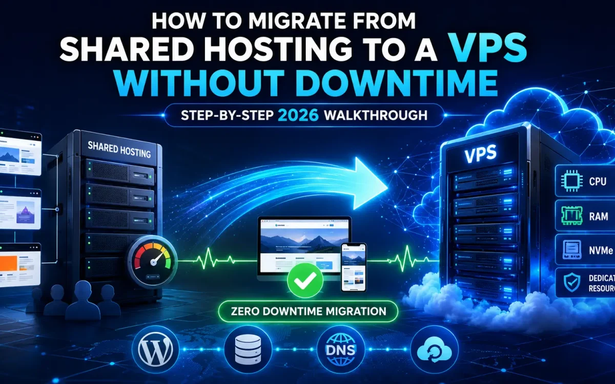 How to Migrate from Shared Hosting to a VPS Without Downtime: Step-by-Step 2026 Walkthrough