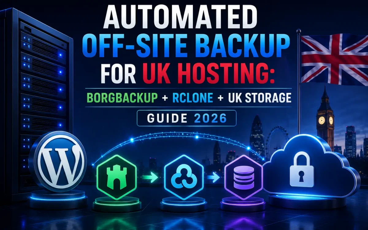 Automated Off-Site Backup for UK Hosting: BorgBackup + rclone + UK Storage Guide 2026