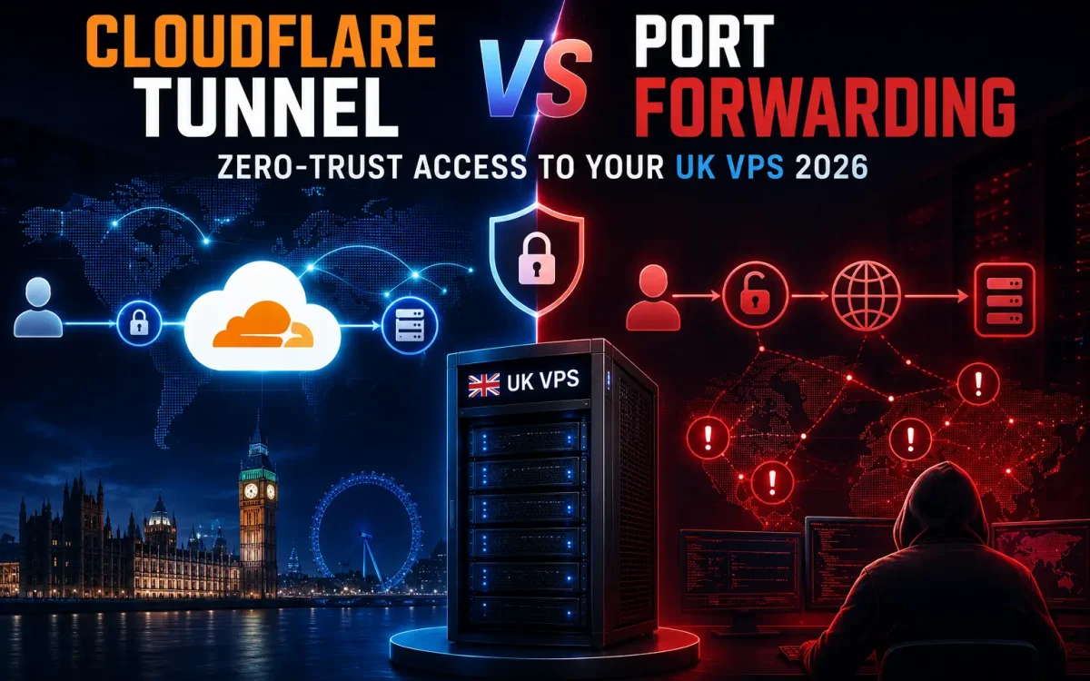Cloudflare Tunnel vs Port Forwarding: Zero-Trust Access to Your UK VPS 2026