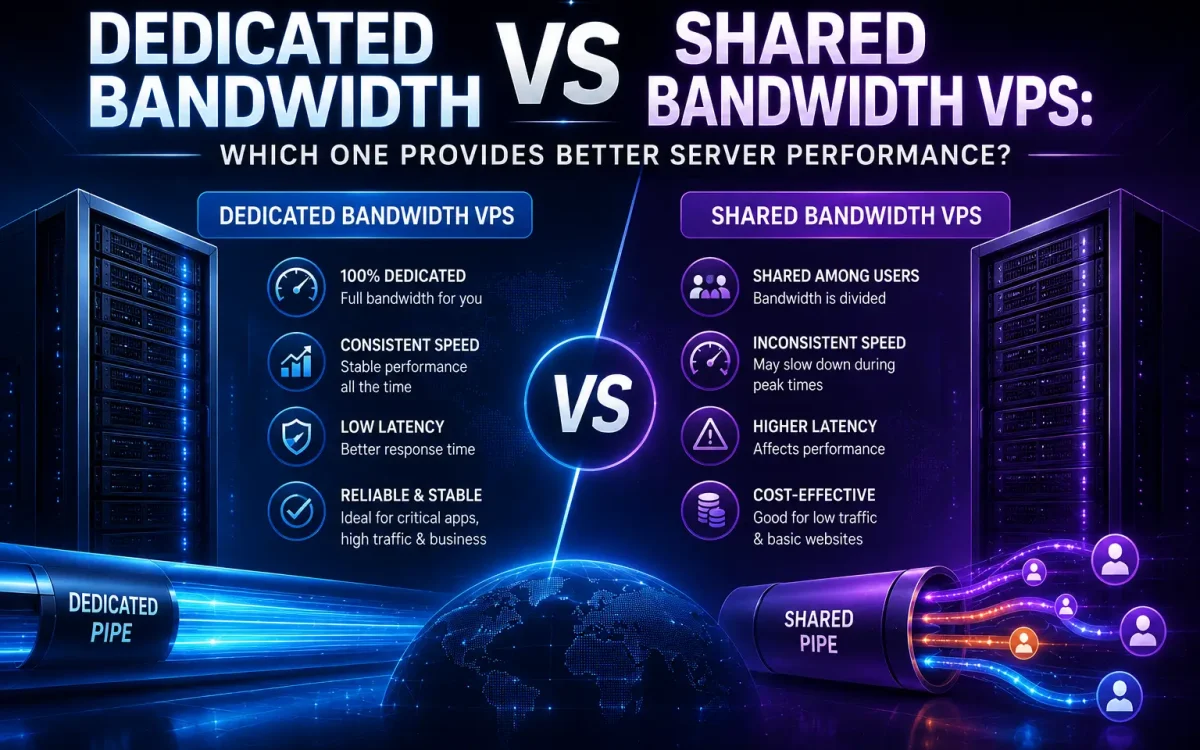 Dedicated Bandwidth vs Shared Bandwidth VPS: Which One Provides Better Server Performance?