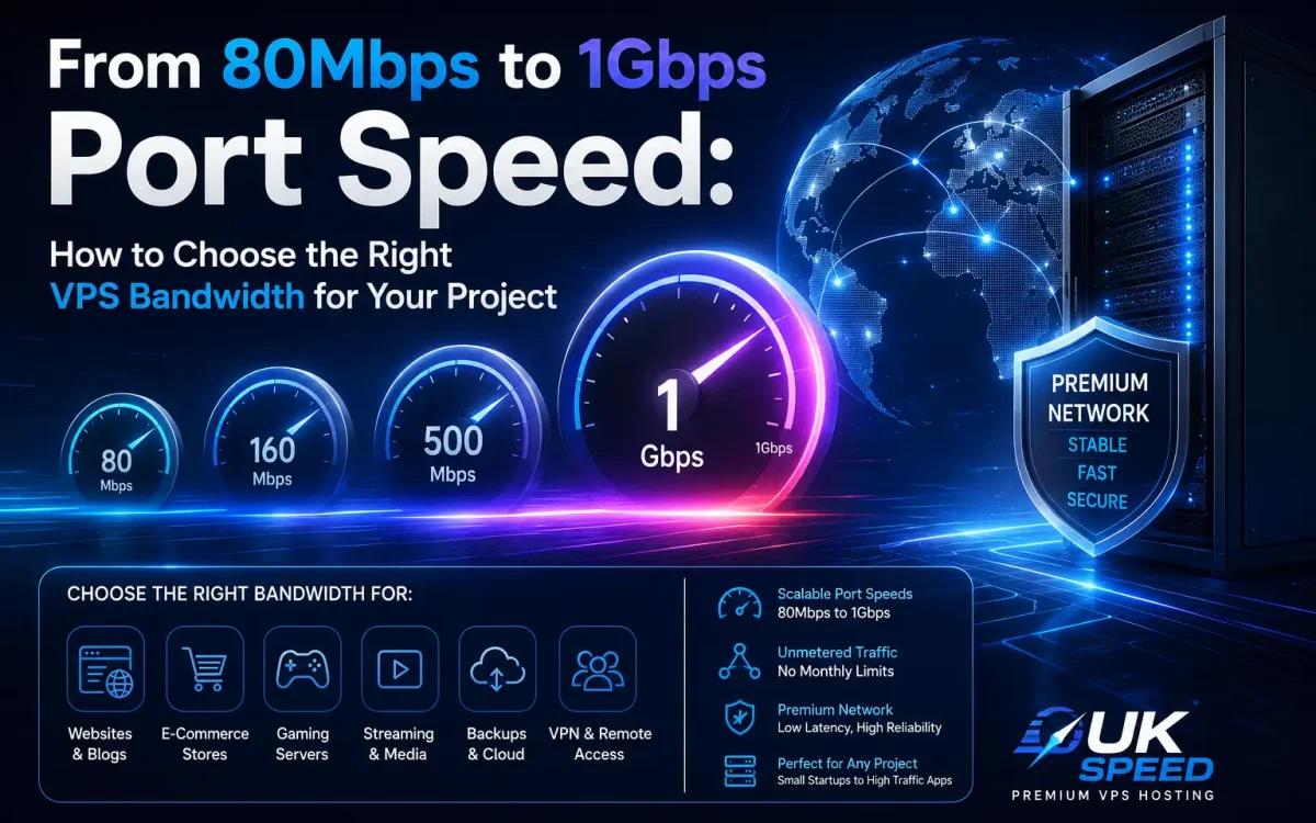 From 80Mbps to 1Gbps Port Speed: How to Choose the Right VPS Bandwidth for Your Project