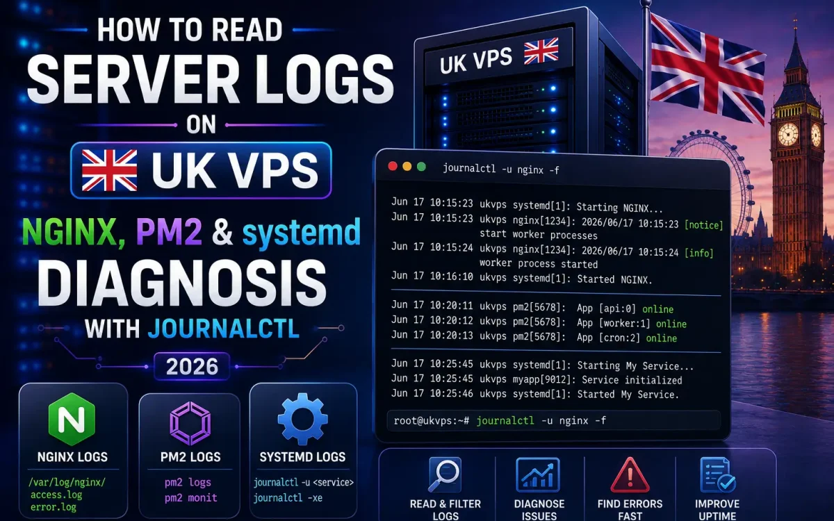 How to Read Server Logs on UK VPS: NGINX, PM2 & systemd Diagnosis with journalctl 2026