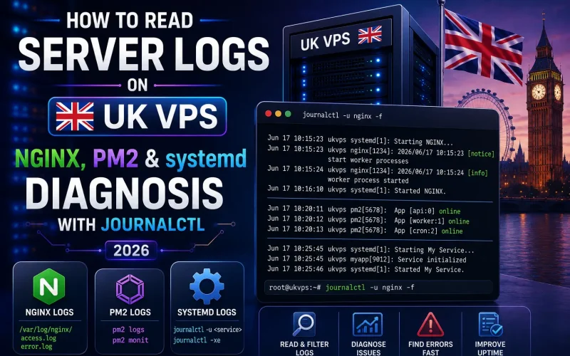 How to Read Server Logs on UK VPS: NGINX, PM2 & systemd Diagnosis with journalctl 2026