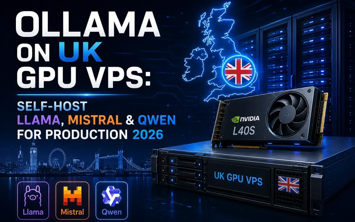Ollama on UK GPU VPS: Self-Host Llama, Mistral & Qwen for Production 2026
