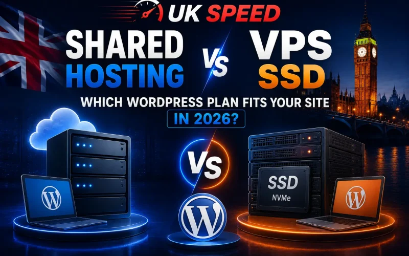 UK Speed Shared Hosting vs VPS SSD: Which WordPress Plan Fits Your Site in 2026?