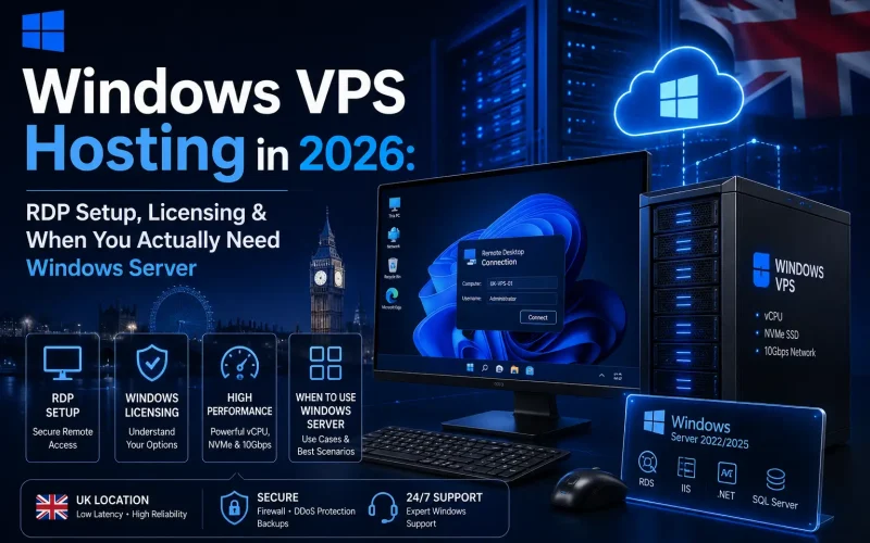 Windows VPS Hosting in 2026: RDP Setup, Licensing & When You Actually Need Windows Server