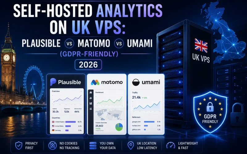 Self-Hosted Analytics on UK VPS: Plausible vs Matomo vs Umami (GDPR-Friendly) 2026