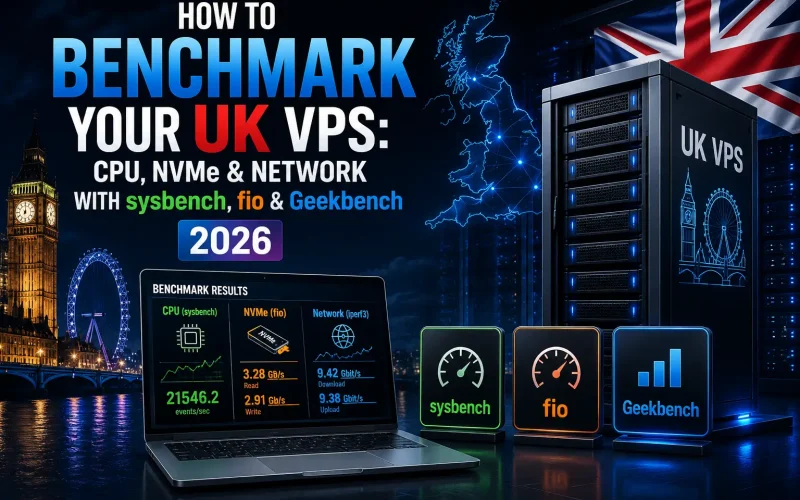 How to Benchmark Your UK VPS: CPU, NVMe & Network with sysbench, fio & Geekbench 2026