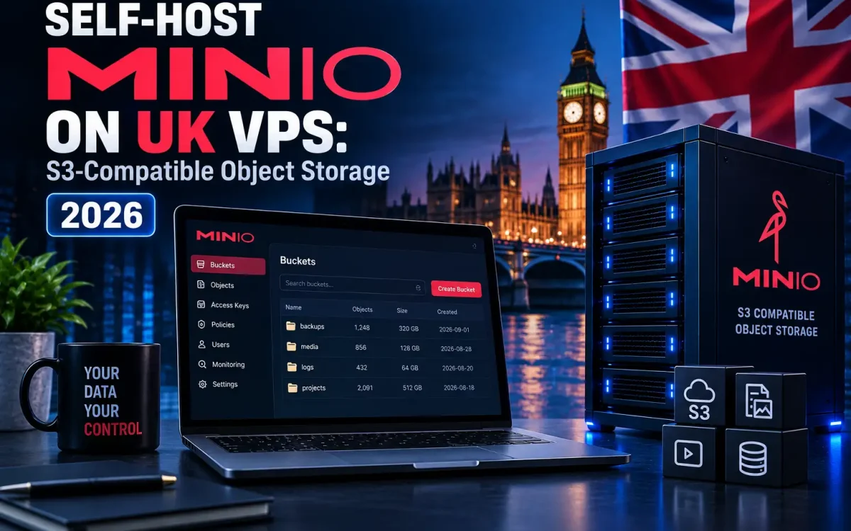 Self-Host MinIO on UK VPS: S3-Compatible Object Storage 2026