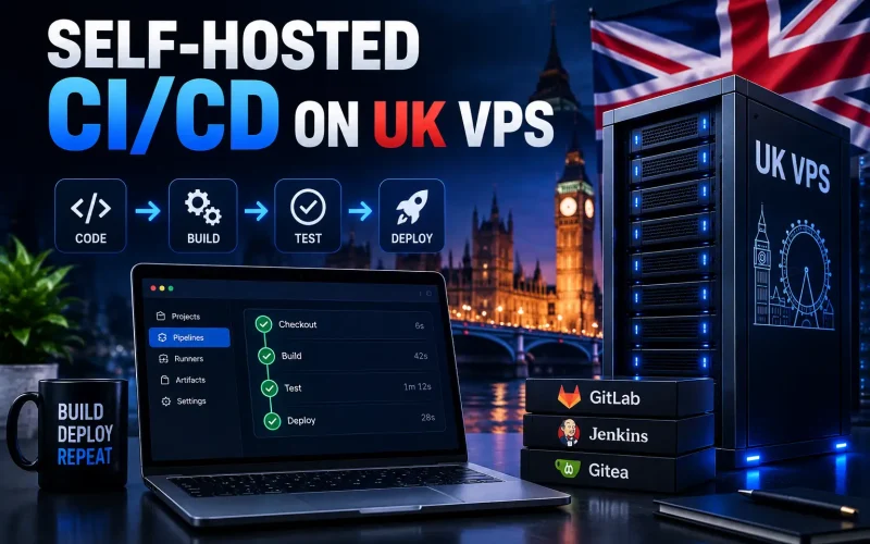 Self-Hosted CI/CD on UK VPS: Gitea Actions vs Woodpecker vs Drone 2026