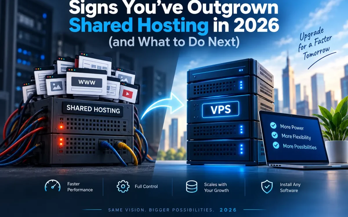 Signs You've Outgrown Shared Hosting in 2026 (and What to Do Next)