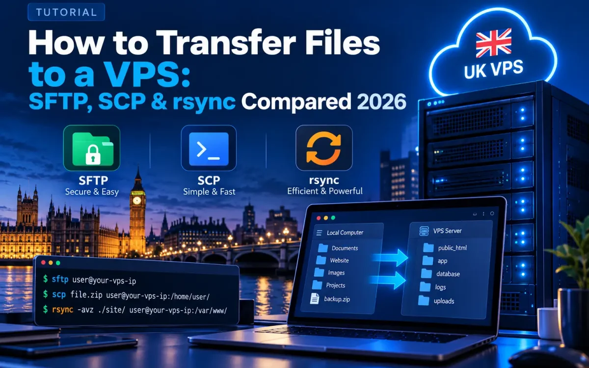 How to Transfer Files to a VPS: SFTP, SCP & rsync Compared 2026