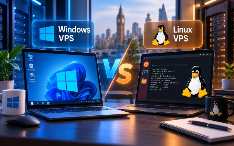 Windows VPS أم Linux VPS؟ الفرق وأيّهما تختار في 2026