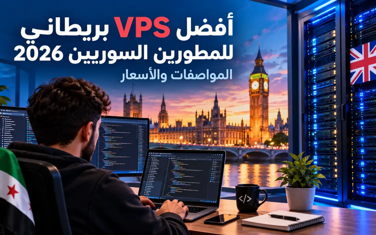 أفضل VPS بريطاني للمطوّرين السوريين 2026: المواصفات والأسعار