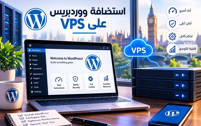 استضافة ووردبريس على VPS: دليل الإعداد والتسريع 2026