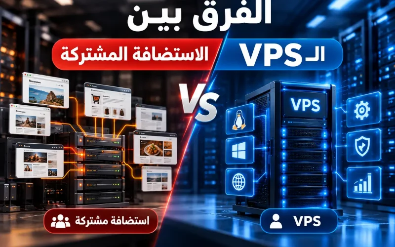 الفرق بين الاستضافة المشتركة والـ VPS: أيّهما تختار ومتى تنتقل؟ 2026