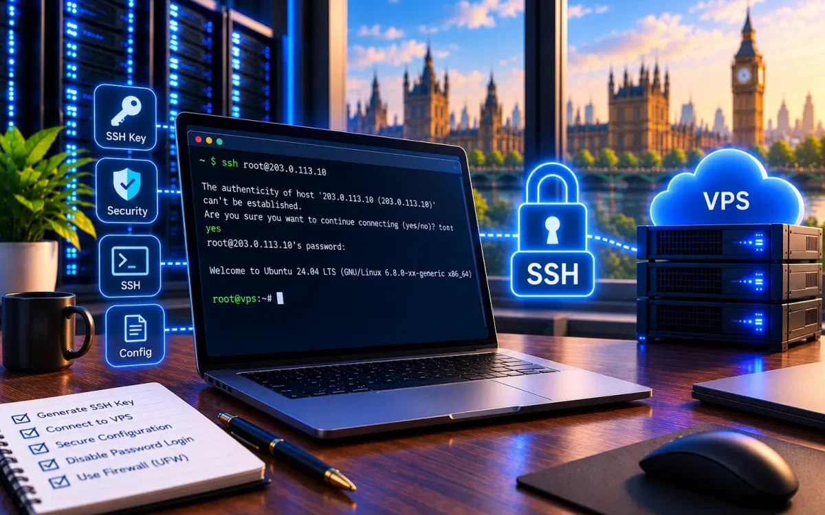 كيف تتّصل بالـ VPS عبر SSH بأمان 2026