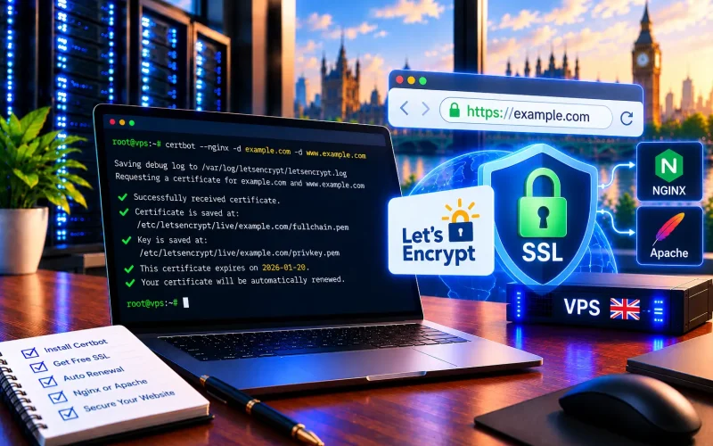 كيف تثبّت شهادة SSL مجانية (Let’s Encrypt) على VPS 2026