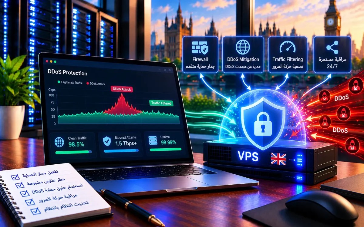 كيف تحمي VPS من هجمات DDoS 2026